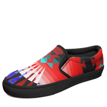 Load image into Gallery viewer, Northwest Ribbonwork Bustles Otoyimm Canvas Slip On Shoes 49 Dzine 
