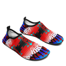 Load image into Gallery viewer, Northwest Ribbonwork Bustles Sockamoccs Kid&#39;s Slip On Shoes 49 Dzine 
