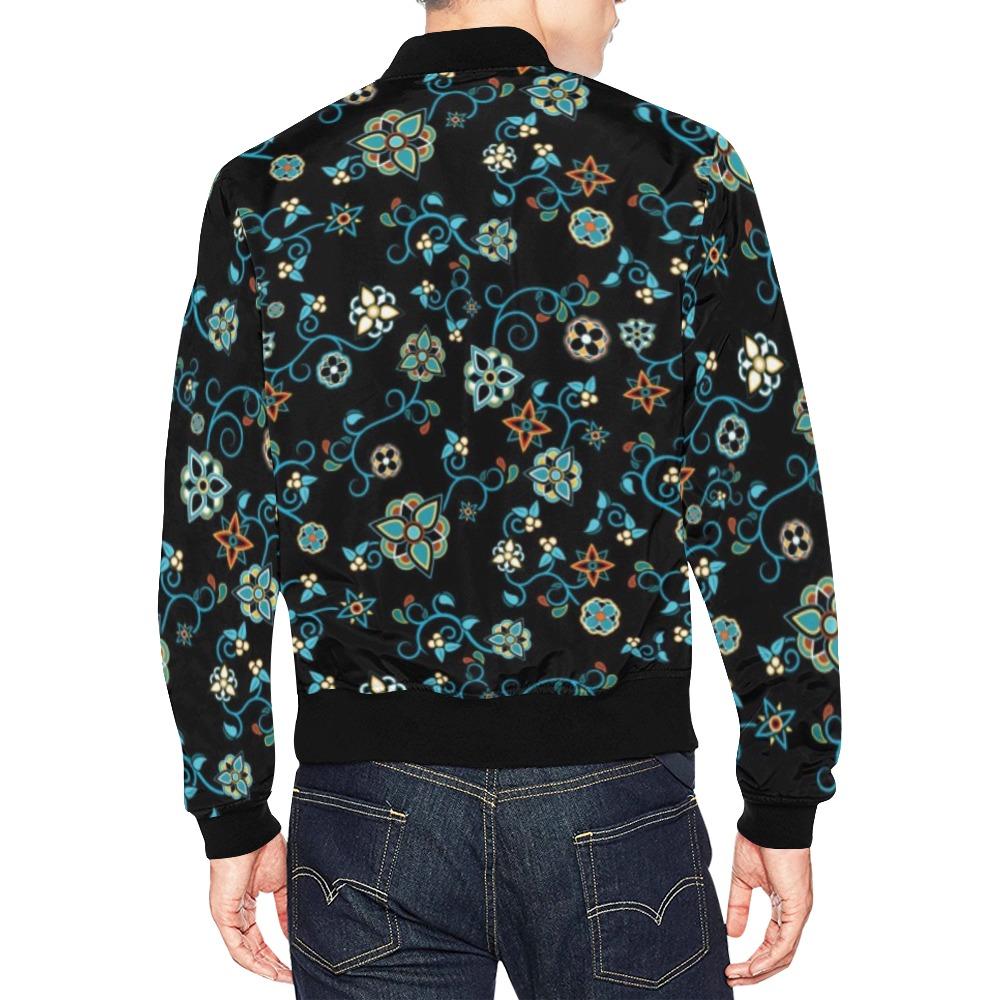 Ocean Bloom All Over Print Bomber Jacket for Men (Model H19) Jacket e-joyer 