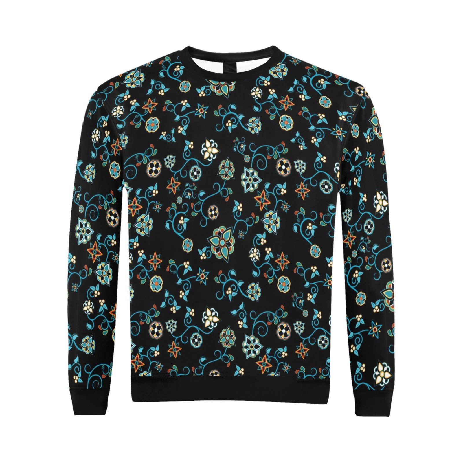 Ocean Bloom All Over Print Crewneck Sweatshirt for Men (Model H18) shirt e-joyer 