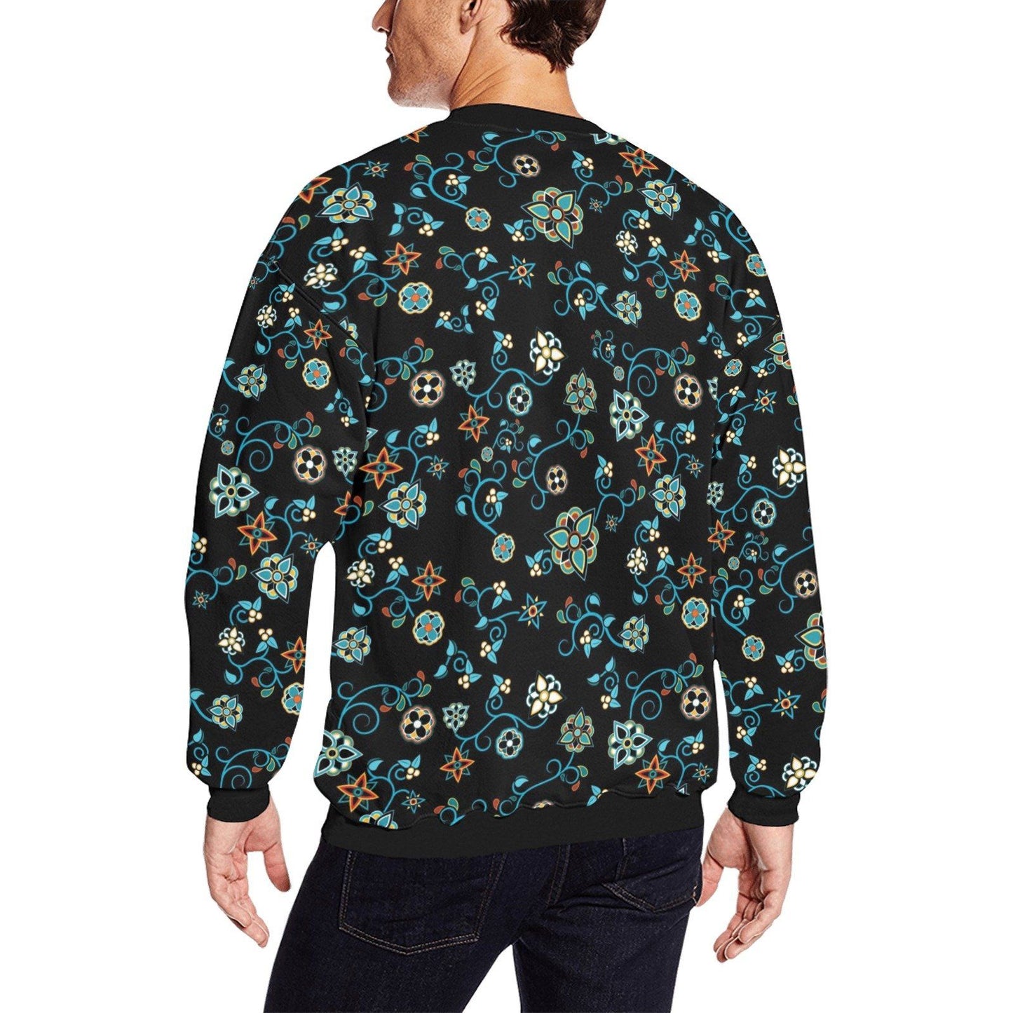 Ocean Bloom All Over Print Crewneck Sweatshirt for Men (Model H18) shirt e-joyer 