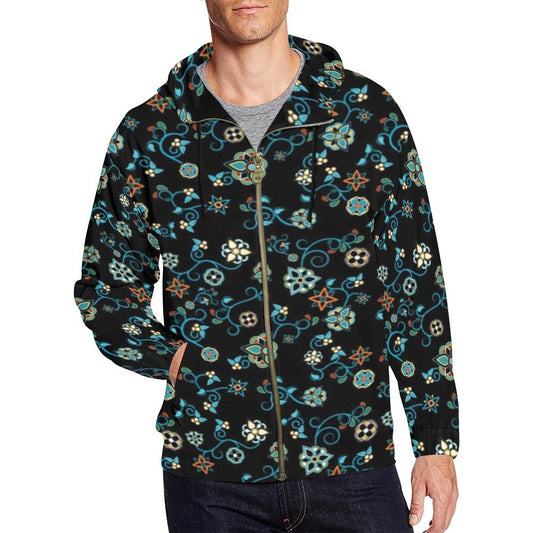 Ocean Bloom All Over Print Full Zip Hoodie for Men (Model H14) All Over Print Full Zip Hoodie for Men (H14) e-joyer 