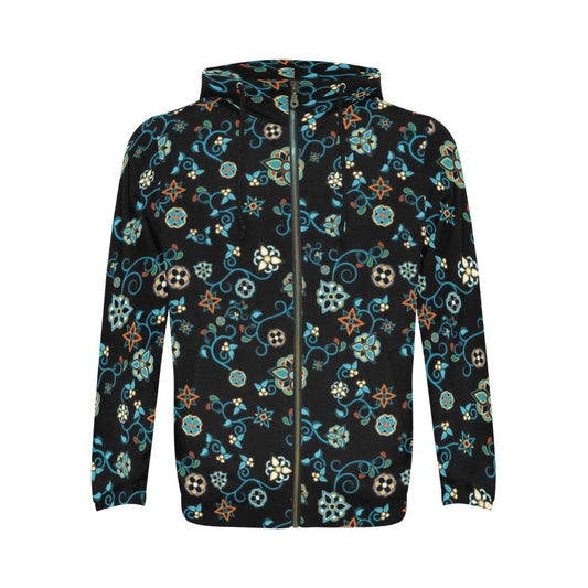 Ocean Bloom All Over Print Full Zip Hoodie for Men (Model H14) All Over Print Full Zip Hoodie for Men (H14) e-joyer 