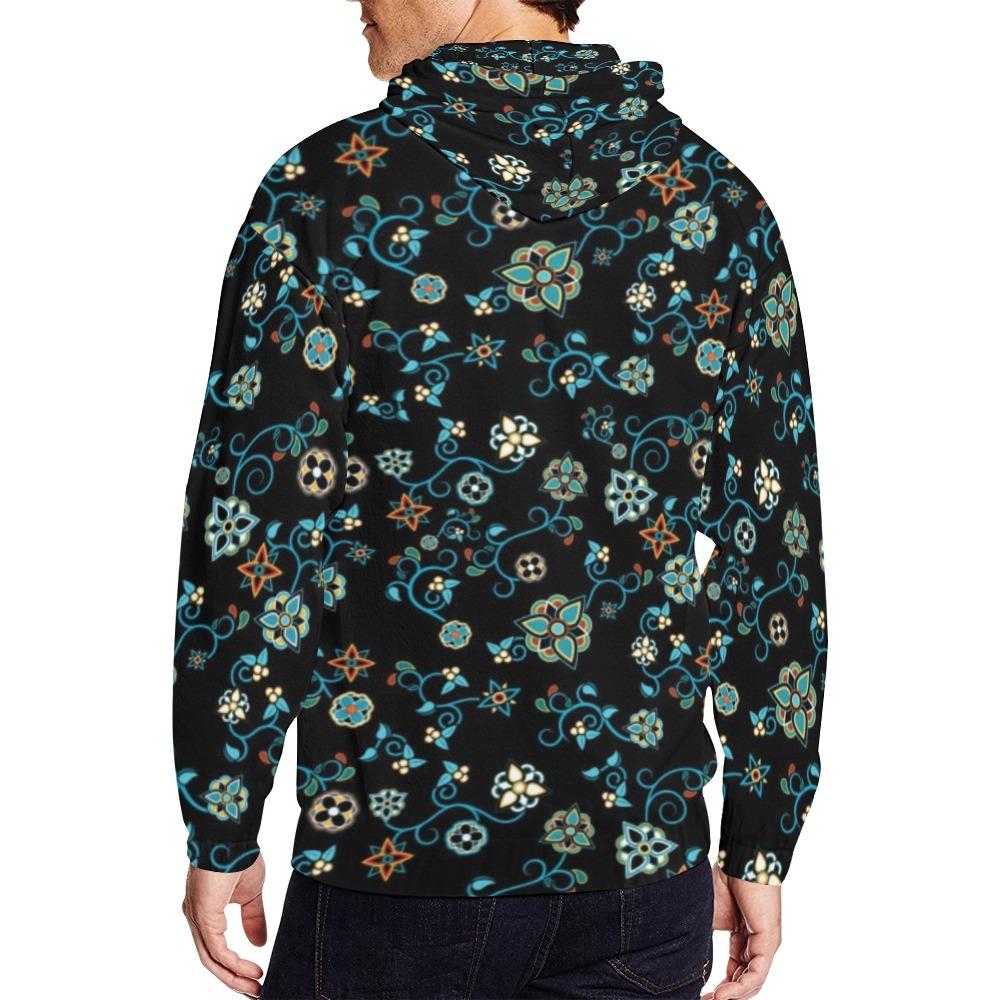 Ocean Bloom All Over Print Full Zip Hoodie for Men (Model H14) All Over Print Full Zip Hoodie for Men (H14) e-joyer 