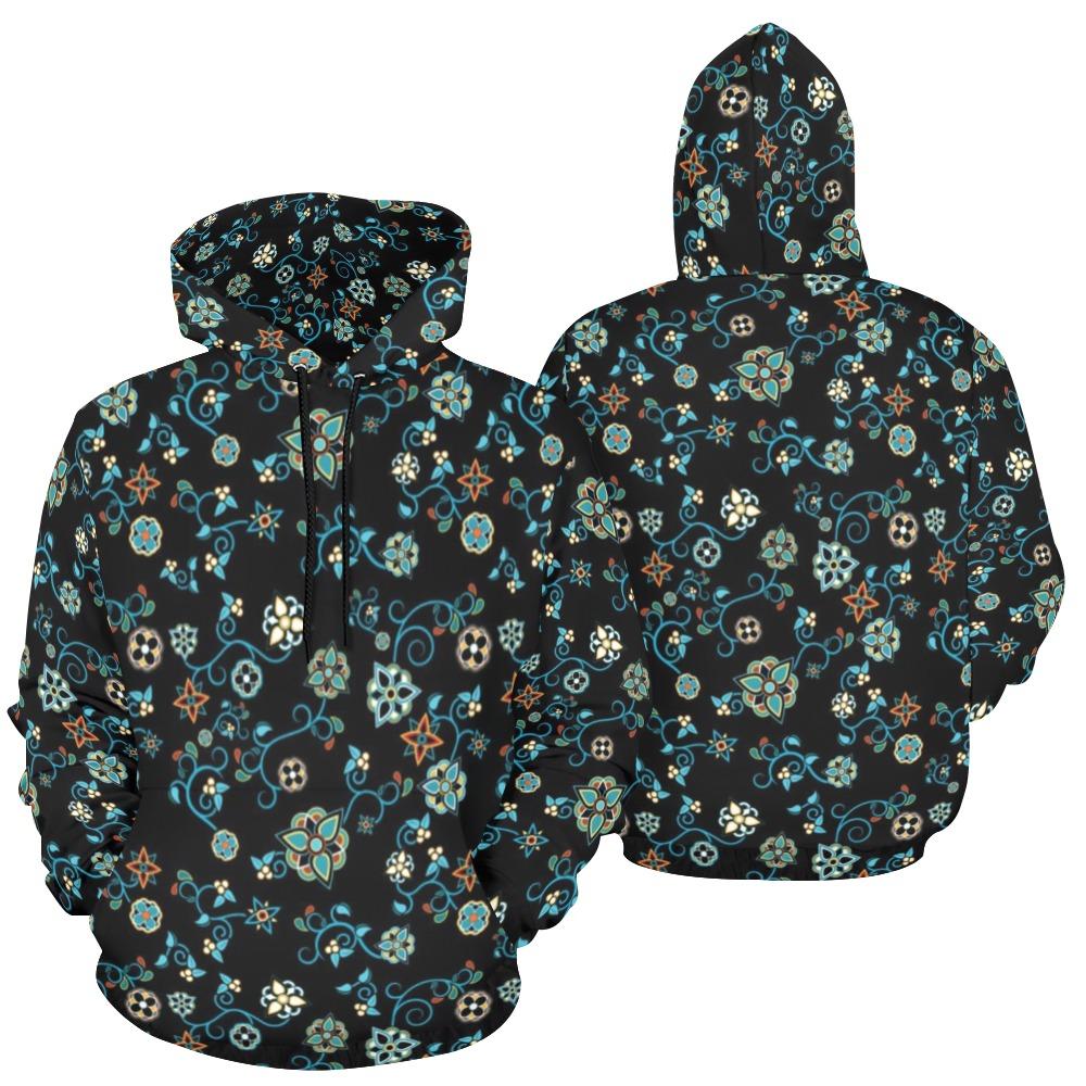 Ocean Bloom All Over Print Hoodie for Men (USA Size) (Model H13) All Over Print Hoodie for Men (H13) e-joyer 