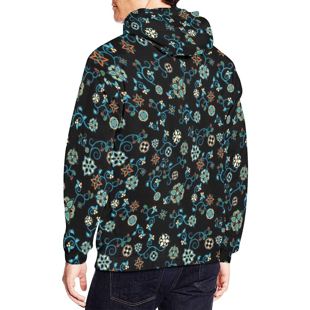 Ocean Bloom All Over Print Hoodie for Men (USA Size) (Model H13) All Over Print Hoodie for Men (H13) e-joyer 