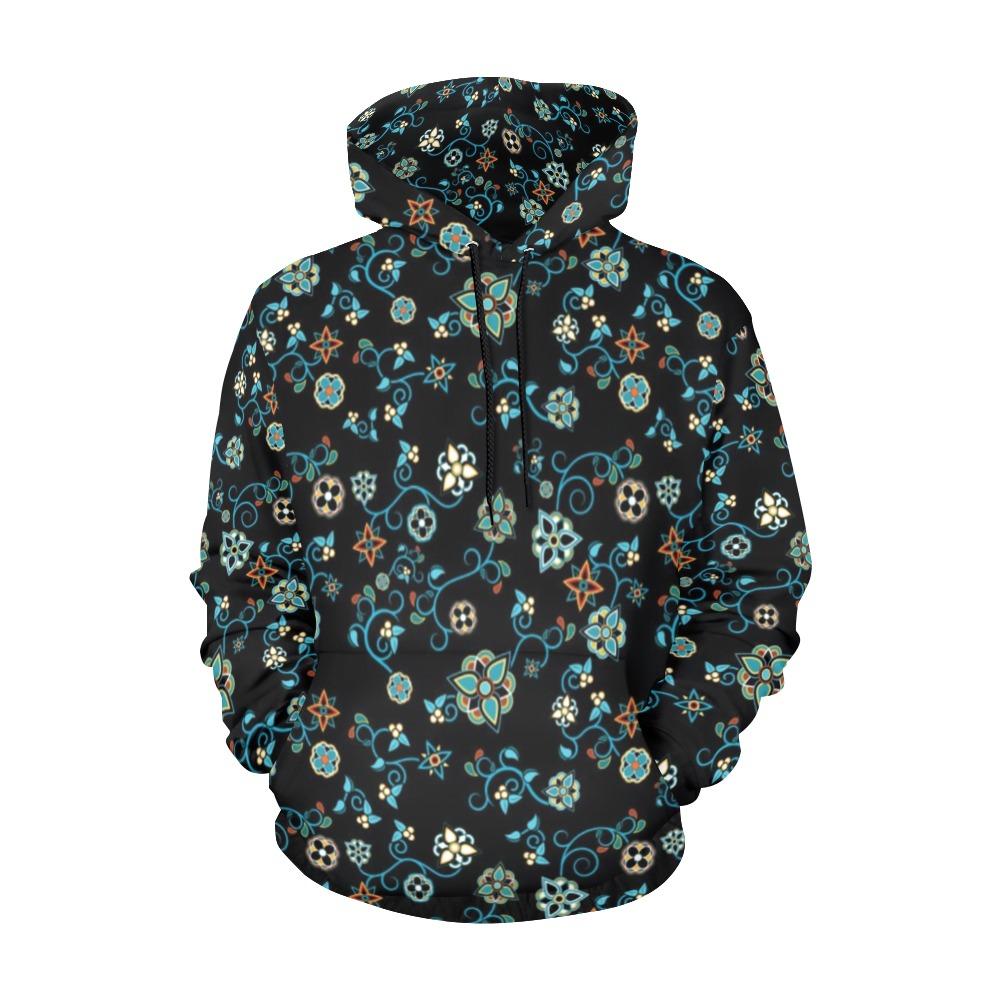 Ocean Bloom All Over Print Hoodie for Men (USA Size) (Model H13) All Over Print Hoodie for Men (H13) e-joyer 