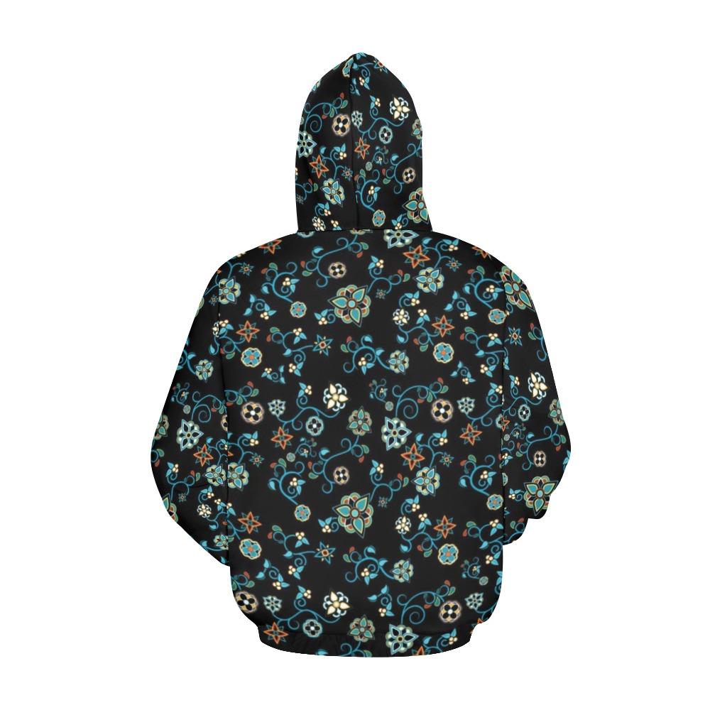Ocean Bloom All Over Print Hoodie for Women (USA Size) (Model H13) All Over Print Hoodie for Women (H13) e-joyer 