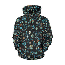 Load image into Gallery viewer, Ocean Bloom All Over Print Hoodie for Women (USA Size) (Model H13) All Over Print Hoodie for Women (H13) e-joyer 
