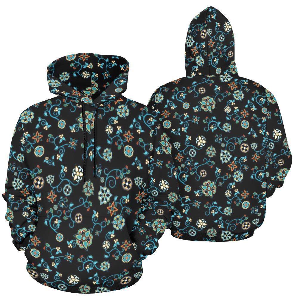 Ocean Bloom All Over Print Hoodie for Women (USA Size) (Model H13) All Over Print Hoodie for Women (H13) e-joyer 