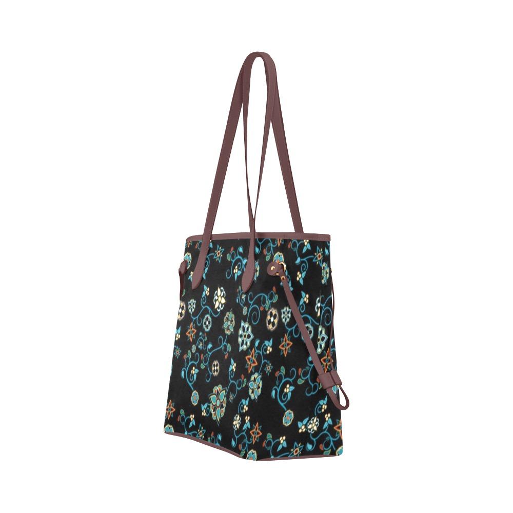 Ocean Bloom Clover Canvas Tote Bag (Model 1661) Clover Canvas Tote Bag (1661) e-joyer 