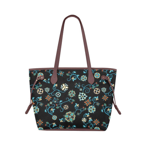 Ocean Bloom Clover Canvas Tote Bag (Model 1661) Clover Canvas Tote Bag (1661) e-joyer 