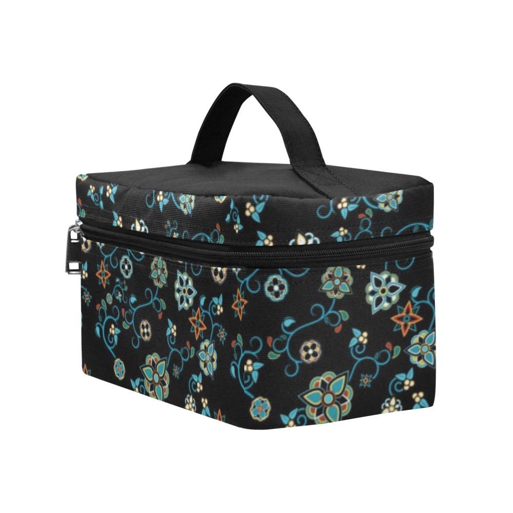 Ocean Bloom Cosmetic Bag/Large (Model 1658) bag e-joyer 