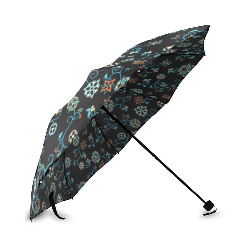 Ocean Bloom Foldable Umbrella (Model U01) Foldable Umbrella e-joyer 