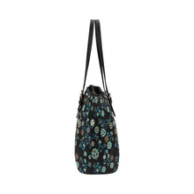 Load image into Gallery viewer, Ocean Bloom Leather Tote Bag/Large (Model 1640) Leather Tote Bag (1640) e-joyer 
