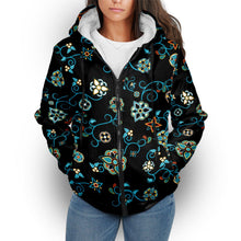 Load image into Gallery viewer, Ocean Bloom Sherpa Hoodie hoodie Herman 
