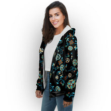 Load image into Gallery viewer, Ocean Bloom Sherpa Hoodie hoodie Herman 
