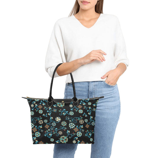 Ocean Bloom Single-Shoulder Lady Handbag (Model 1714) bag e-joyer 