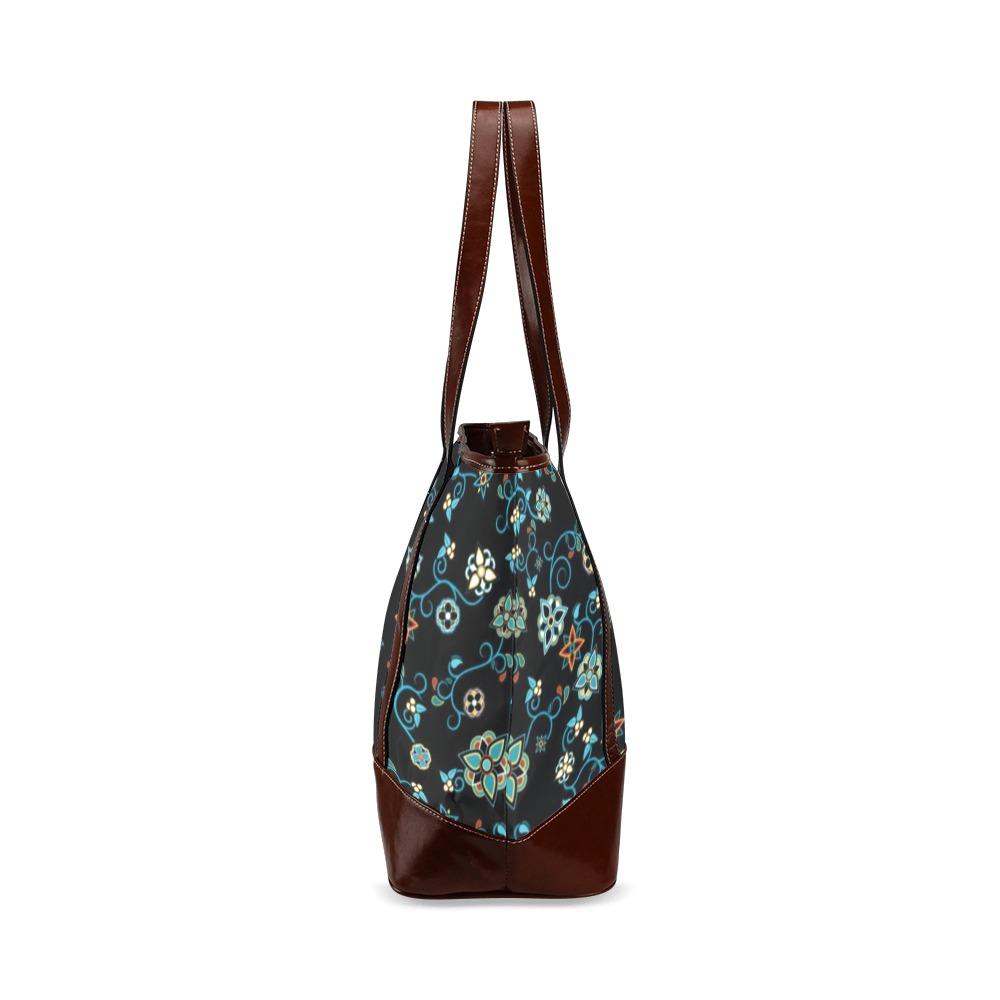 Ocean Bloom Tote Handbag (Model 1642) Tote Handbags (1642) e-joyer 