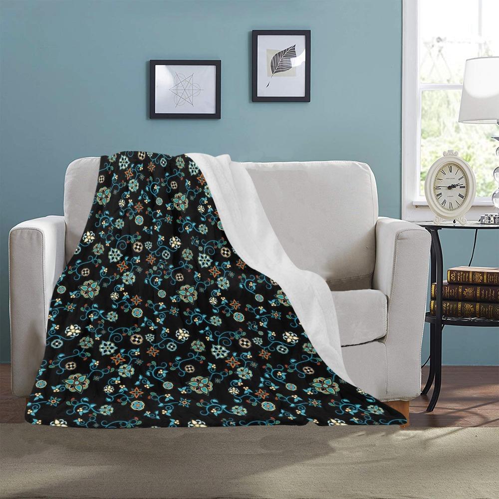 Ocean Bloom Ultra-Soft Micro Fleece Blanket 40"x50" Ultra-Soft Blanket 40''x50'' e-joyer 