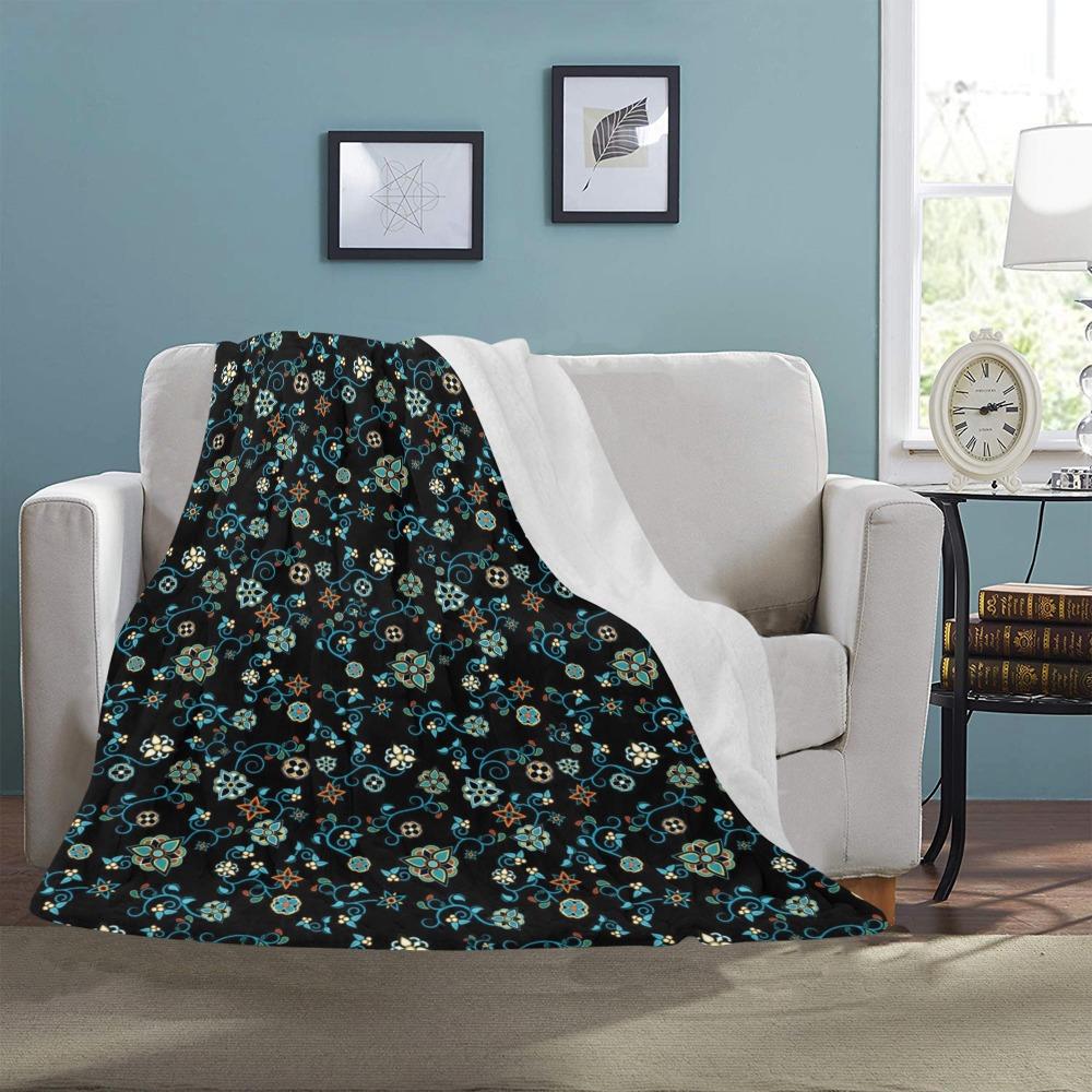 Ocean Bloom Ultra-Soft Micro Fleece Blanket 50"x60" Ultra-Soft Blanket 50''x60'' e-joyer 