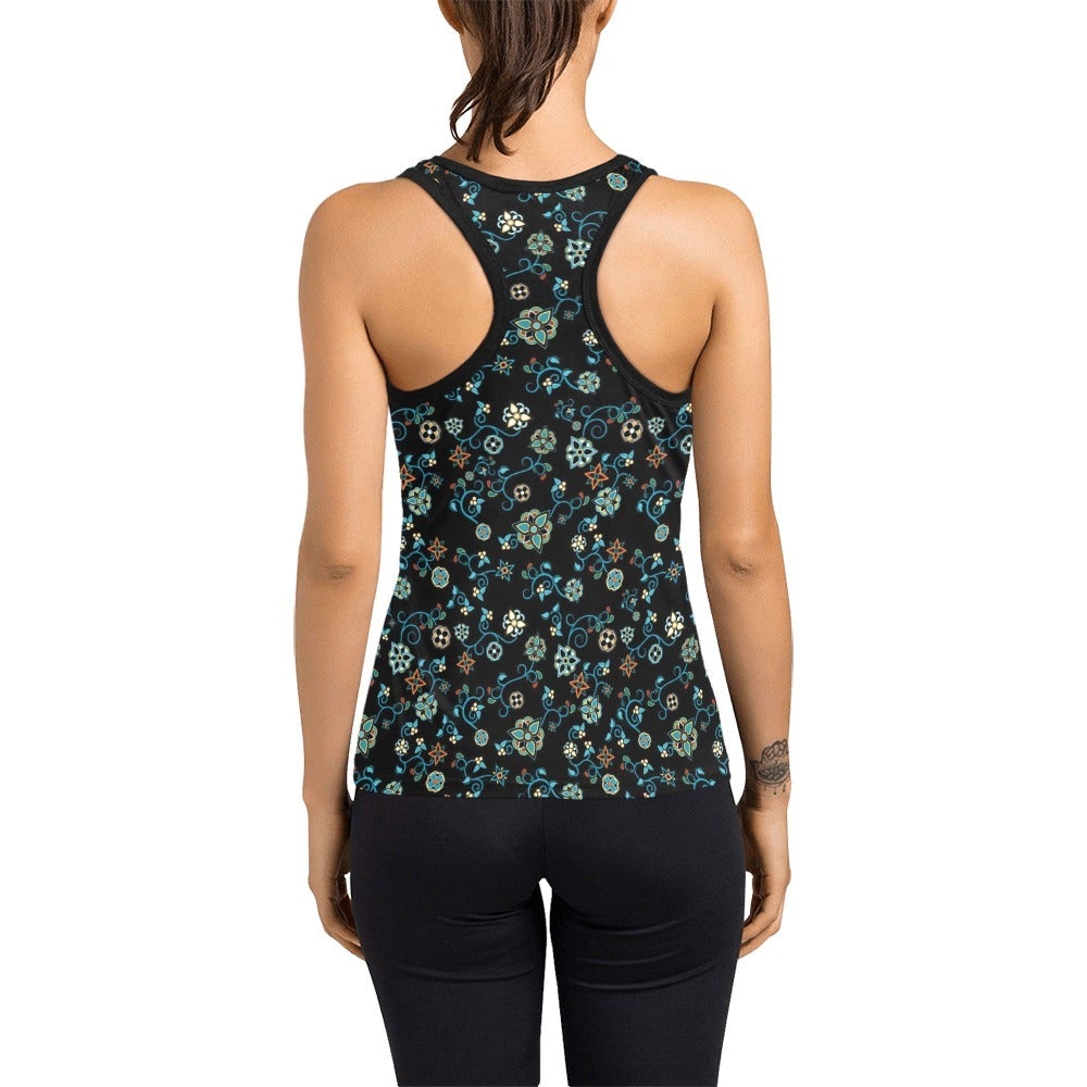 Ocean Bloom Women's Racerback Tank Top (Model T60) Racerback Tank Top (T60) e-joyer 