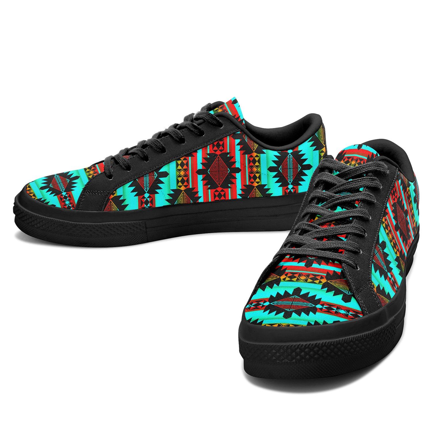 Okotoks Arrow Aapisi Low Top Canvas Shoes Black Sole 49 Dzine 