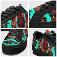 Load image into Gallery viewer, Okotoks Arrow Aapisi Low Top Canvas Shoes Black Sole 49 Dzine 
