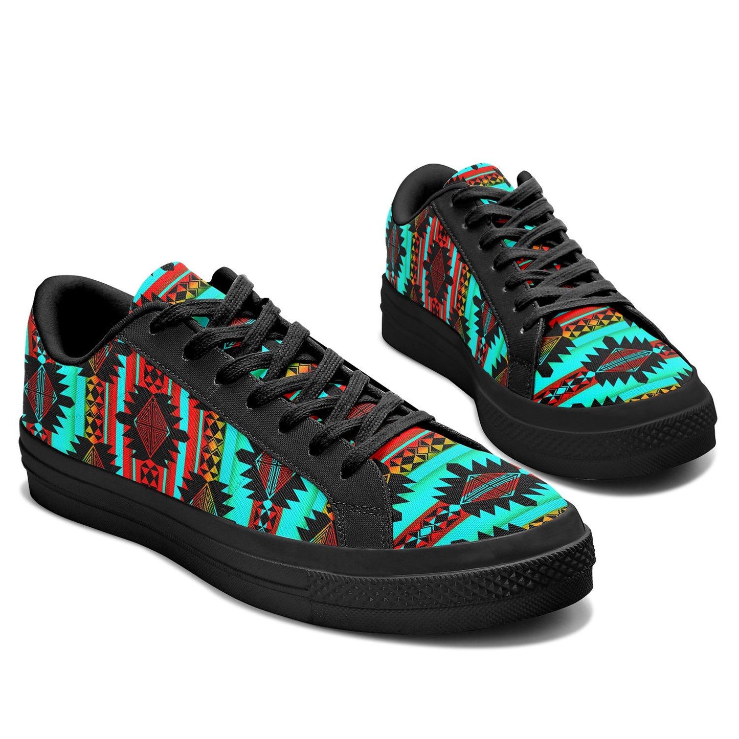 Okotoks Arrow Aapisi Low Top Canvas Shoes Black Sole 49 Dzine 