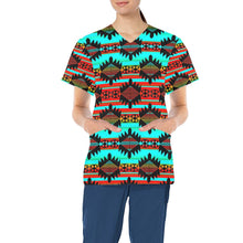 Load image into Gallery viewer, Okotoks Arrow All Over Print Scrub Top Scrub Top e-joyer 
