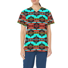 Load image into Gallery viewer, Okotoks Arrow All Over Print Scrub Top Scrub Top e-joyer 
