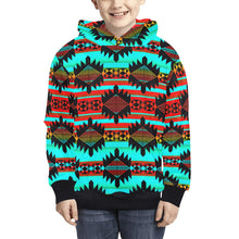 Load image into Gallery viewer, Okotoks Arrow Kids&#39; All Over Print Hoodie (Model H38) Kids&#39; AOP Hoodie (H38) e-joyer 
