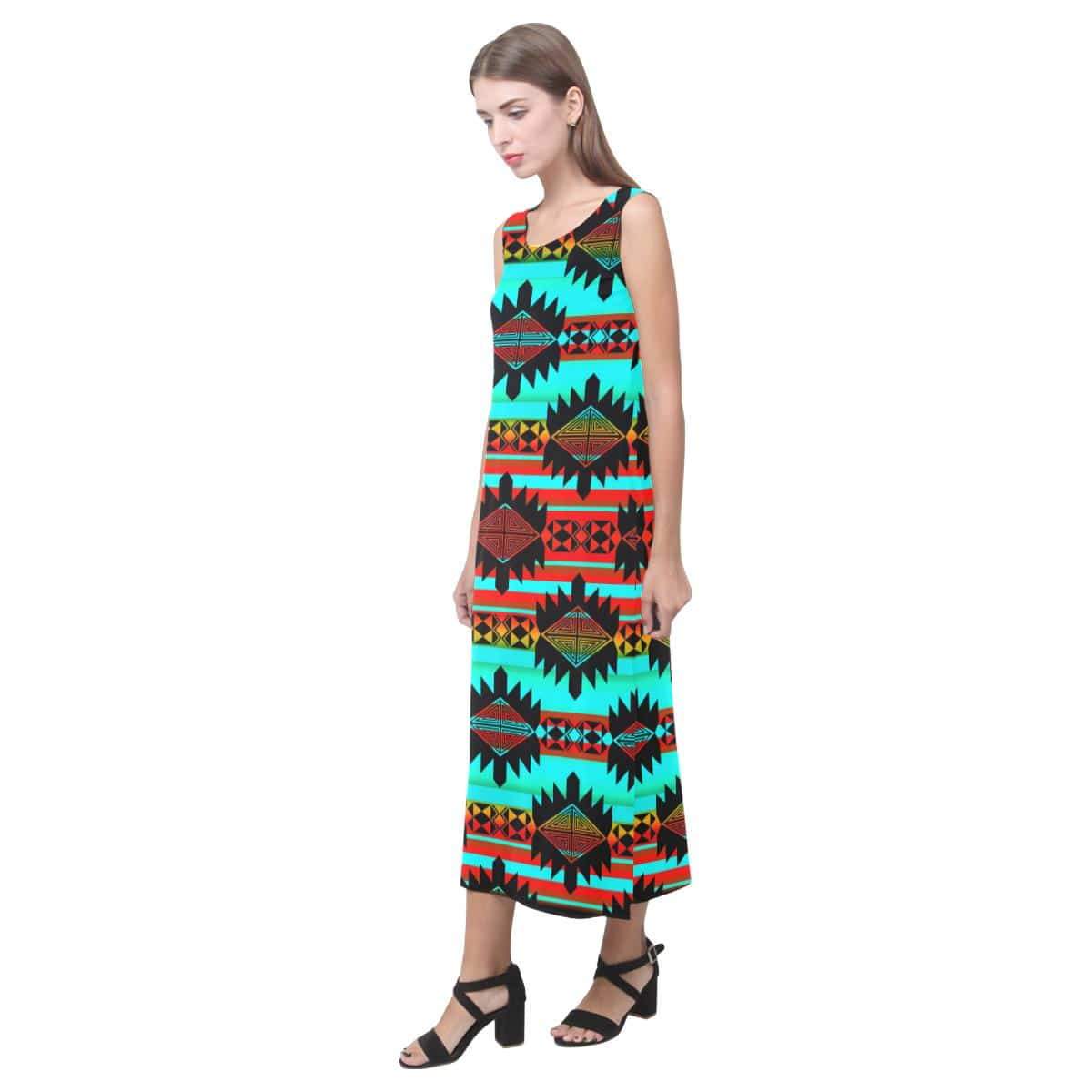 Okotoks Arrow Phaedra Sleeveless Open Fork Long Dress (Model D08) Phaedra Sleeveless Open Fork Long Dress (D08) e-joyer 