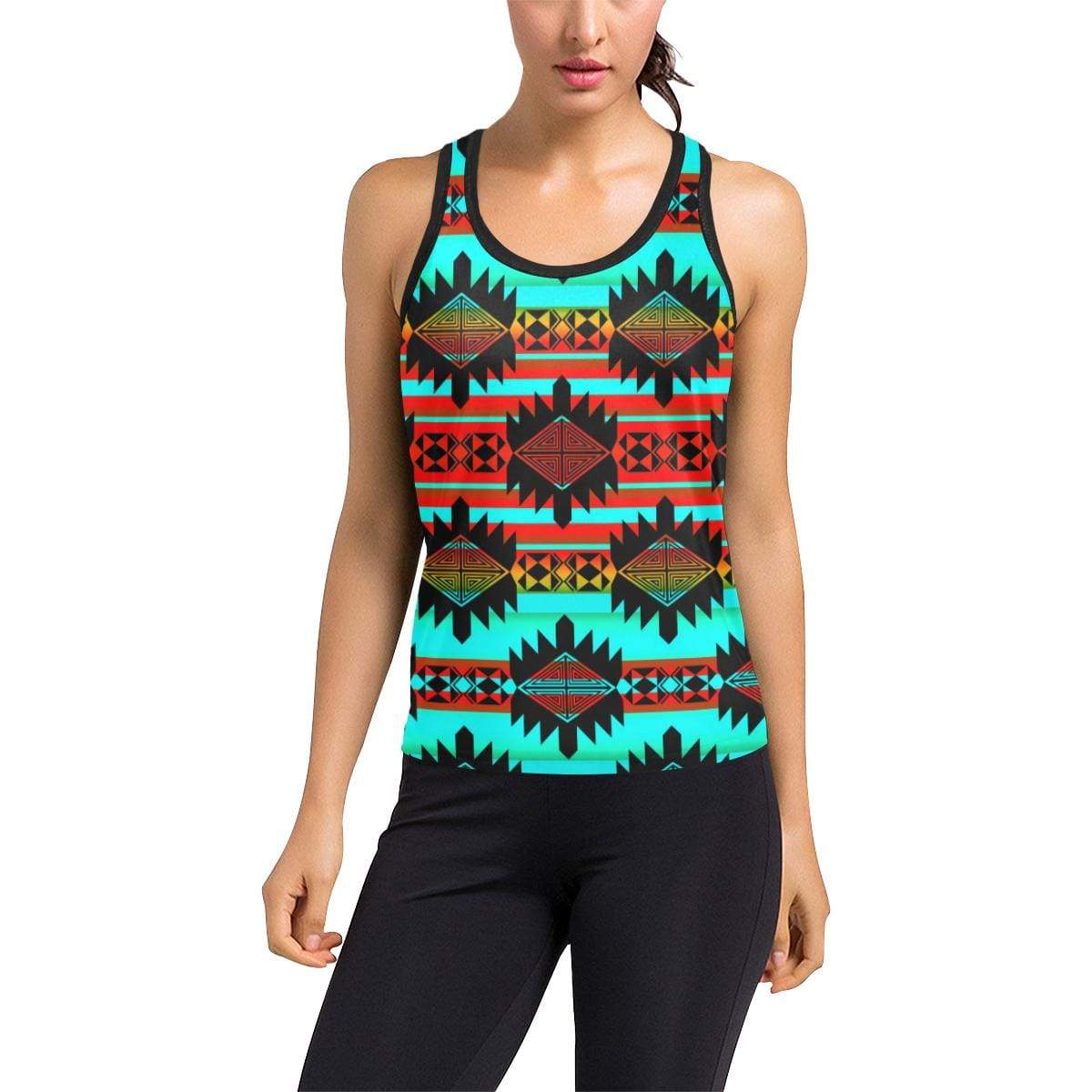 Okotoks Arrow Women's Racerback Tank Top (Model T60) Racerback Tank Top (T60) e-joyer 