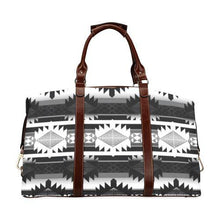 Load image into Gallery viewer, Okotoks Black and White Classic Travel Bag (Model 1643) Remake Classic Travel Bags (1643) e-joyer 
