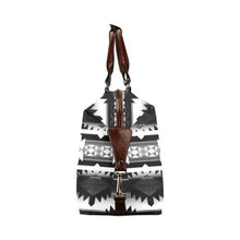 Load image into Gallery viewer, Okotoks Black and White Classic Travel Bag (Model 1643) Remake Classic Travel Bags (1643) e-joyer 
