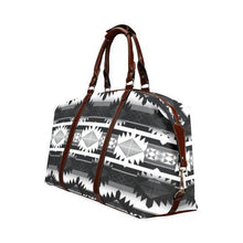 Load image into Gallery viewer, Okotoks Black and White Classic Travel Bag (Model 1643) Remake Classic Travel Bags (1643) e-joyer 
