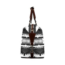 Load image into Gallery viewer, Okotoks Black and White Classic Travel Bag (Model 1643) Remake Classic Travel Bags (1643) e-joyer 
