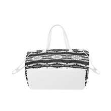 Load image into Gallery viewer, Okotoks Black and White Clover Canvas Tote Bag (Model 1661) Clover Canvas Tote Bag (1661) e-joyer 
