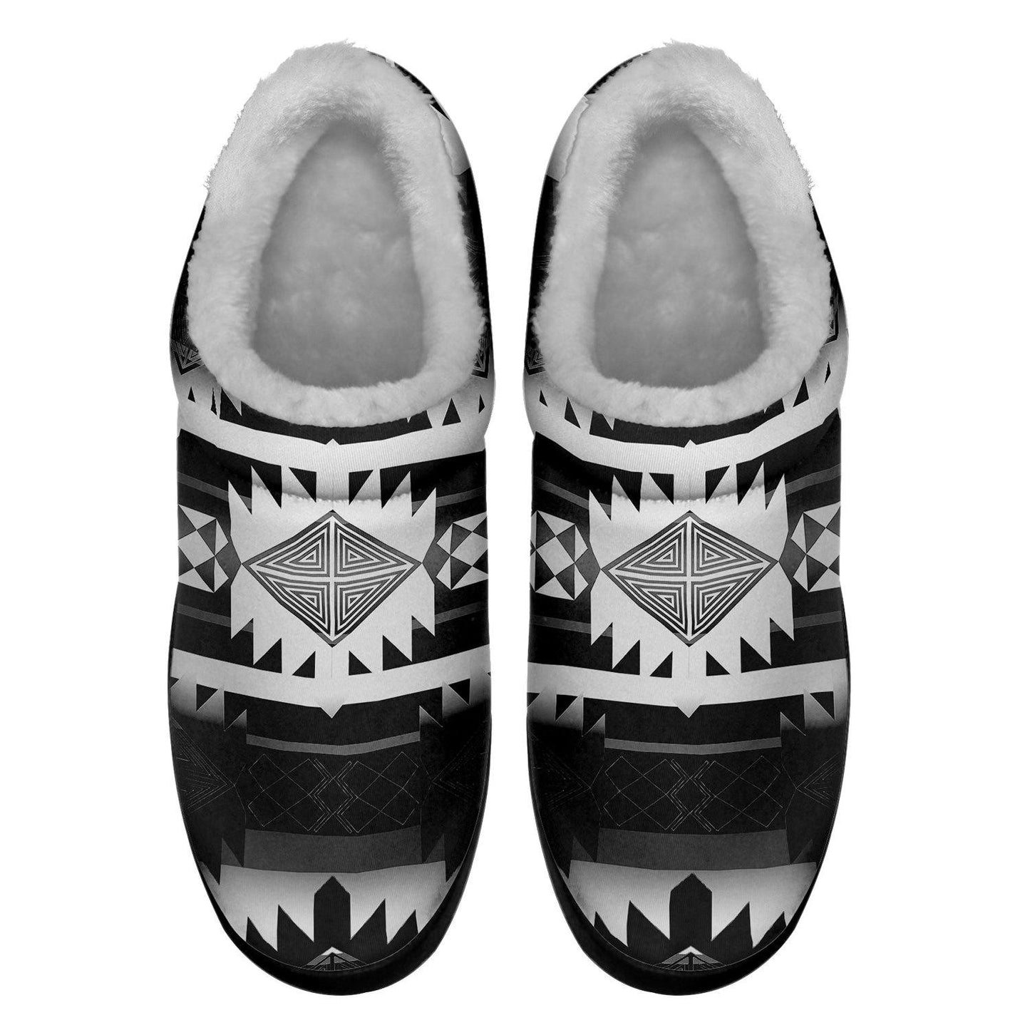 Okotoks Black and White Ikinnii Indoor Slipper 49 Dzine 