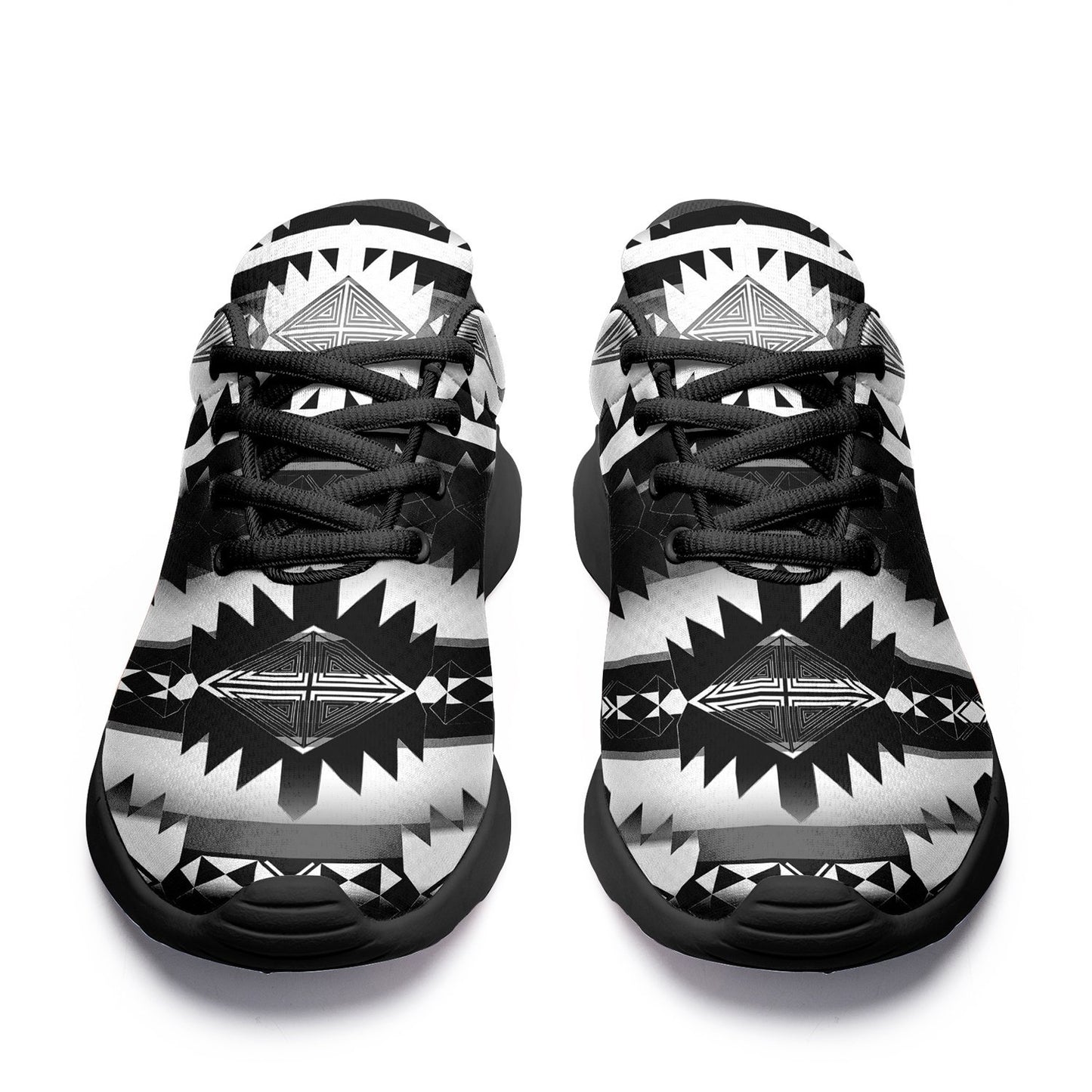 Okotoks Black and White Ikkaayi Sport Sneakers 49 Dzine 