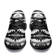 Load image into Gallery viewer, Okotoks Black and White Ikkaayi Sport Sneakers 49 Dzine 
