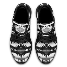 Load image into Gallery viewer, Okotoks Black and White Ikkaayi Sport Sneakers 49 Dzine 
