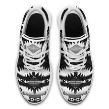 Load image into Gallery viewer, Okotoks Black and White Ikkaayi Sport Sneakers 49 Dzine 
