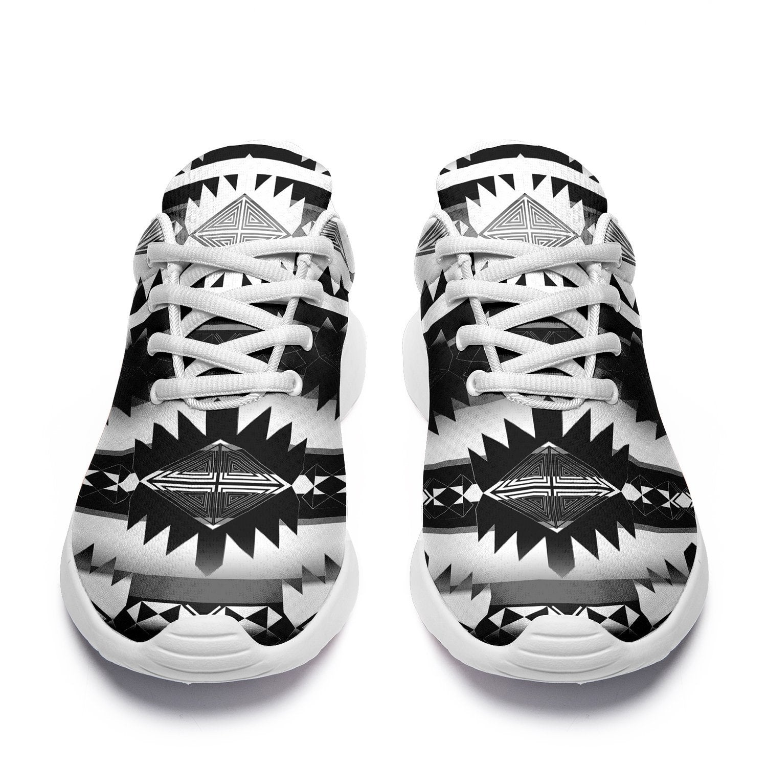 Okotoks Black and White Ikkaayi Sport Sneakers 49 Dzine 