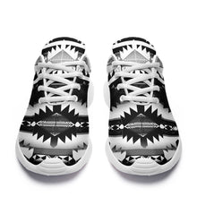 Load image into Gallery viewer, Okotoks Black and White Ikkaayi Sport Sneakers 49 Dzine 
