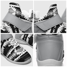 Load image into Gallery viewer, Okotoks Black and White Ipottaa Basketball / Sport High Top Shoes 49 Dzine 
