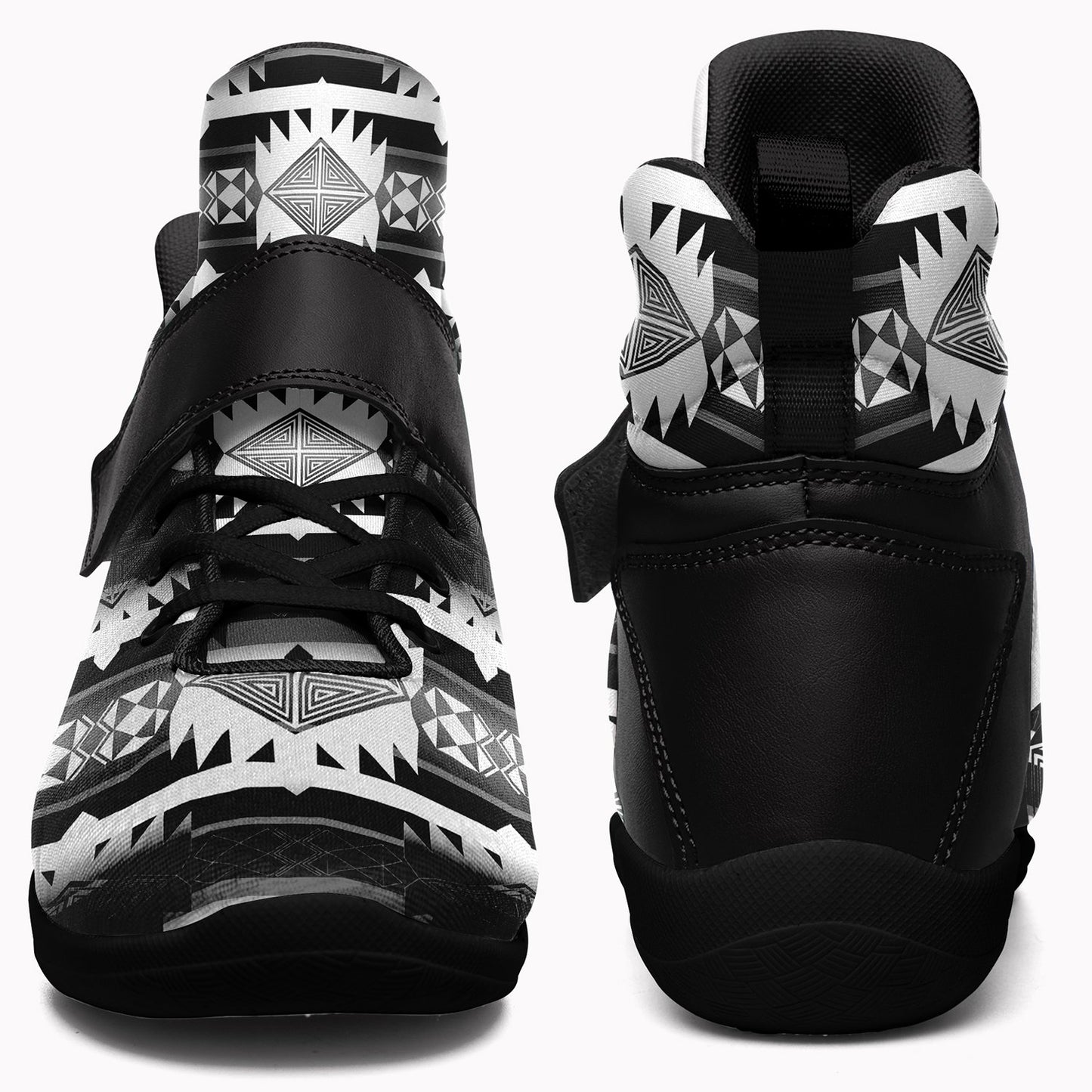 Okotoks Black and White Ipottaa Basketball / Sport High Top Shoes 49 Dzine 