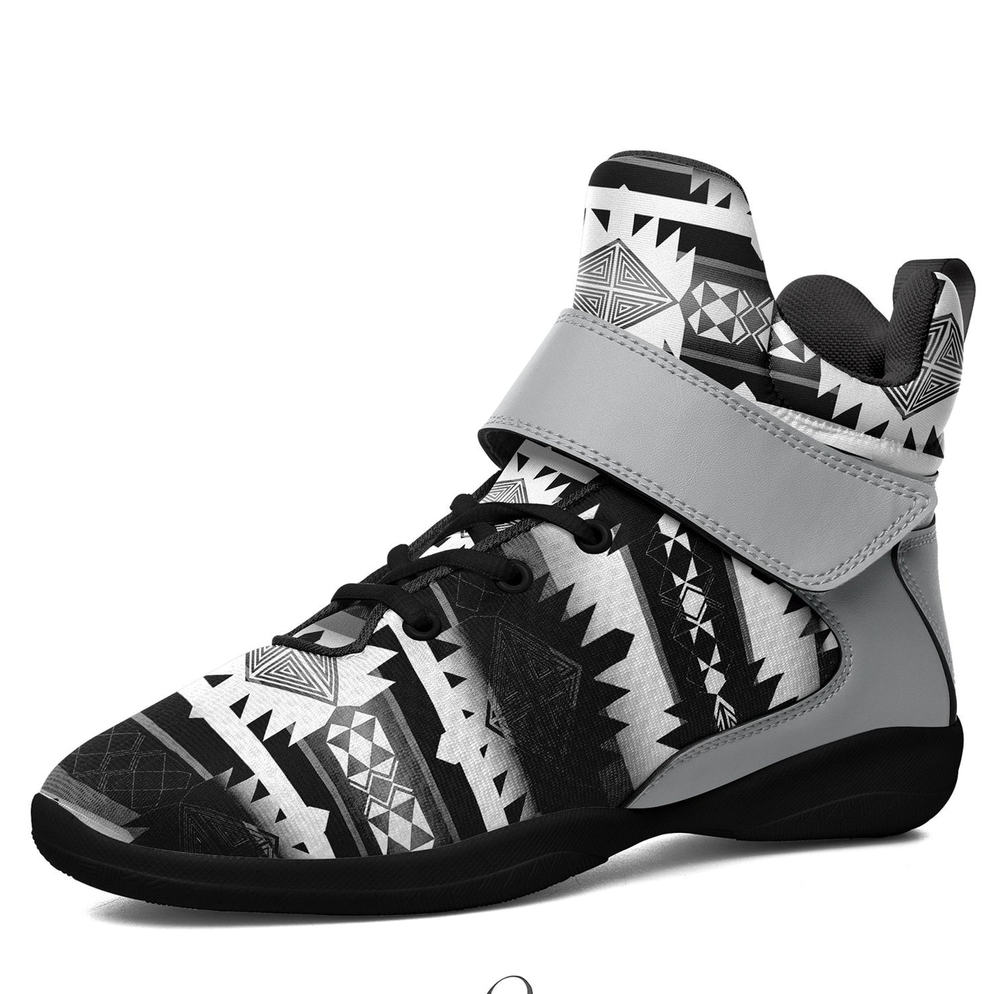 Okotoks Black and White Ipottaa Basketball / Sport High Top Shoes 49 Dzine 