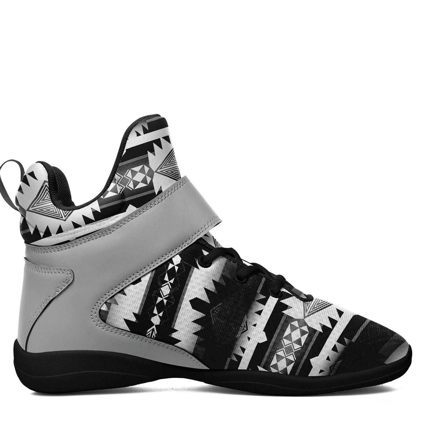 Okotoks Black and White Ipottaa Basketball / Sport High Top Shoes 49 Dzine 